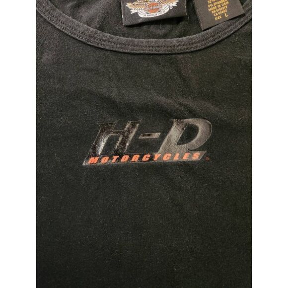 Harley-Davidson large black short sleeved t-shirt with H-D on the front - Picture 1 of 6